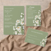 Daisy Wildflower Boho RSVP card (この独立クリエイターのコレクションをカスタマイズ。)
