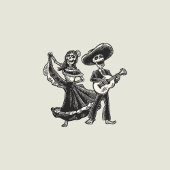 ダンシング・カラベラス ウェディング招待状 招待状