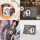 Dark Academia Graphic with Photo コーヒーマグカップ