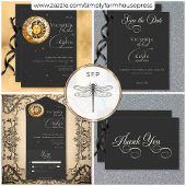 濃いムーディビクトリアンー・ムーン&サン結婚ズ サンキューカード