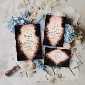 Dark Rose Gothic Wedding セーブザデート