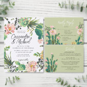 ブルーミングサボテン差出人住所ラベル ラベル (この独立クリエイターのコレクションをカスタマイズ。)