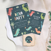 ディノパーティー恐竜の誕生日パーティーウェルカムサイン ポスター
