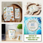 Dinosaur 1st Birthday Party | Cute Prehistoric  招待状