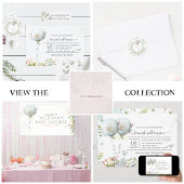 女の子 | バルーンベビーシャワーパーソナライズされた スタンダードカクテルナプキン