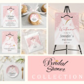 エレガントピンク&金ゴールド結婚ズブライダルシャワー ラウンドシール