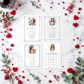 シック飲インラブブライダルシャワー アクリル招待状