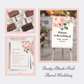 Dusty Blush Pink Wedding Guest Dress Code Card エンクロージャーカード