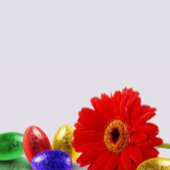 ハッピーイースターカラフルエッグスウィズガーベラ 缶バッジ