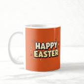 Vintage Happy Easter Typographic Sticker シール