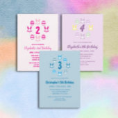 ラベンダーイースター4th誕生日 ラッピングペーパー