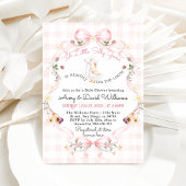 Editable Silly Goose Baby Shower Pink Bow ポスター