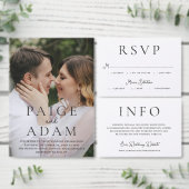 Editorial Photo Modern Wedding エンクロージャーカード (この独立クリエイターのコレクションをカスタマイズ。)