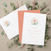 Elegant Floral Wedding Address Label ラベル (この独立クリエイターのコレクションをカスタマイズ。テスト)