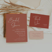 エレガント&モダンテラコッタ日付の夜のアイディアのサイン ポスター