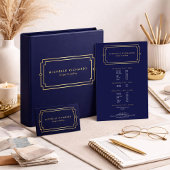 エレガントアールデコプロフェッショナル海軍/金ゴールド チラシ