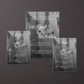 Elegant Black And White Wedding テーブルナンバー (この独立クリエイターのコレクションをカスタマイズ。)