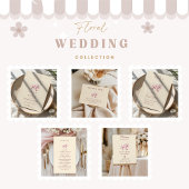 Elegant Blush Garden Romance Wedding 招待状