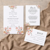 エレガント結婚フローラ 招待状 (この独立クリエイターのコレクションをカスタマイズ。)