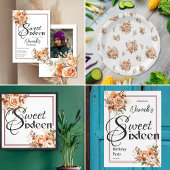 ボエレガントホバラパターン ペーパープレート