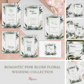 Elegant Botanical Greenery Wedding Thank You ポストカード