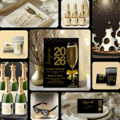 Elegant Champagne New Year's Eve 紙コップ