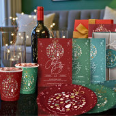 Elegant Christmas Party Festive Holiday Minimalist スタンダードランチョンナプキン