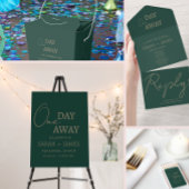 エメラルドエレガントグリーンア遠くにイ結婚ンズ フェイバーボックス