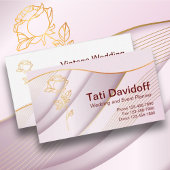 エレガントデザインソフトカラーピンク金ゴールド チラシ