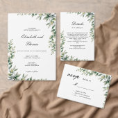 ユーカリの葉 エレガントなテーブルカード テーブルナンバー (この独立クリエイターのコレクションをカスタマイズ。)