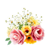 Elegant Green Floral Beverage Menu アクリルサイン