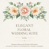 Elegant Floral Wedding RSVP Card | Watercolor 