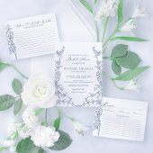 フランス ブルー シノワズリー フローラル シャワーコースター ラウンドペーパーコースター