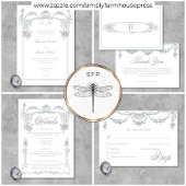 エレガントフランスのグビクトリアンラ結婚イ セーブザデート