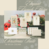Elegant French Horn Christmas Irish Cream ネクタイ