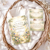 Elegant Garden Meadow Diapper Raffle エンクロージャーカード