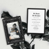 Til Deathゴシック写真ハロウィン結婚ズ 招待状