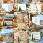 La Dolce Vita Italian Cocktail Bridal Shower 招待状