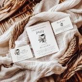 Elegant Kintsugi Floral Dental Graduation Party サンキューカード