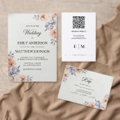 Elegant Lavender Watercolor Wedding Thank You Card (この独立クリエイターのコレクションをカスタマイズ。)