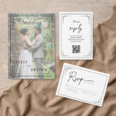 Modern Boho Elegant minimalist Return Address  ラベル (この独立クリエイターのコレクションをカスタマイズ。)