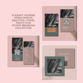 ミニマエレガントモダンリストグリーンヘアスタジオ エプロン