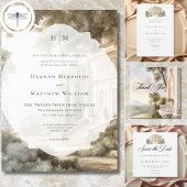 新古典エレガントヴィンテージシ結婚ーン 招待状