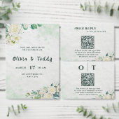Elegant Organic Modern Wedding Save The Date セーブザデート (この独立クリエイターのコレクションをカスタマイズ。)