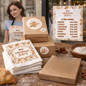 Bakery Logo Pastry Shop Branding 名刺