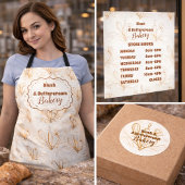 Elegant Pastel Bakery Branding 名刺