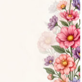 Elegant Pink Floral サンキューカード