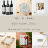 Elegant Poinsettia Return Address Label ラベル