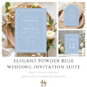 Elegant Formal Powder Blue Wedding フェイバータグ