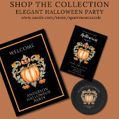 エレガントな秋のカボチャ ペーパープレート